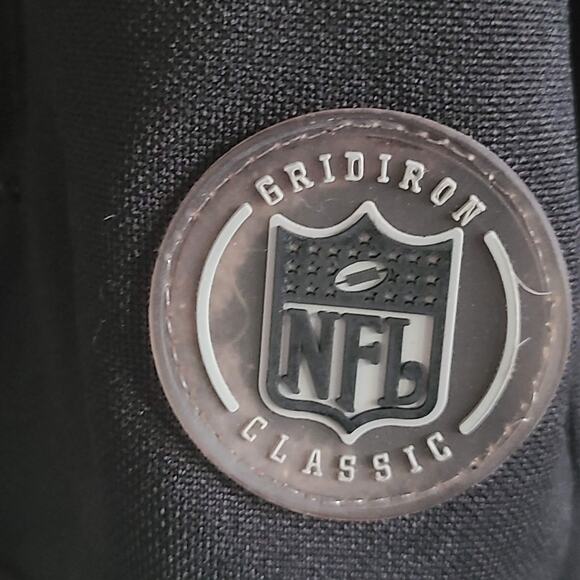 NFL x REEBOK Oakland Raiders Logo Grid Iron‎ Classic Retro 60th Ann Jacket 2XL - Picture 4 of 13